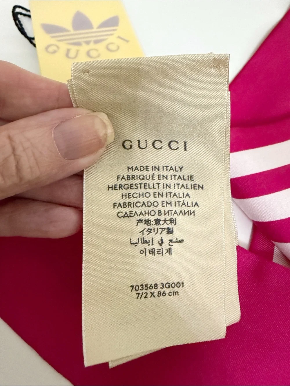 Gucci x Adidas Silk Scarf - Limited Edition